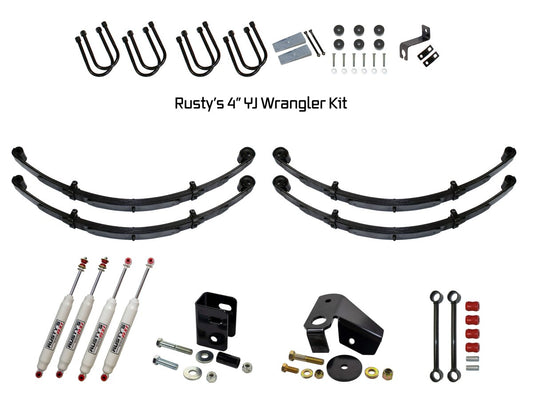 Rusty's Off Road Products - Rusty's YJ Wrangler 4" Kit