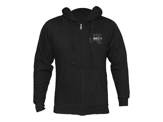 Rusty's Black Topo Zip Up Hoodie