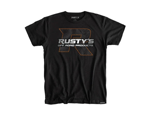 Rusty's Black Short Sleeve Topo T-Shirt