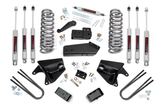 4 Inch Lift Kit - Quad Front Shocks - Rear Blocks - Ford Bronco 4WD (80-96)