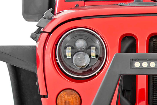 7 Inch LED Headlights - DOT Approved - Jeep Wrangler JK/Wrangler TJ/Wrangler Unlimited